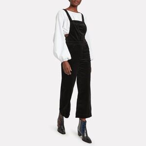 MOTHER | Greaser Ankle Velvet Overalls